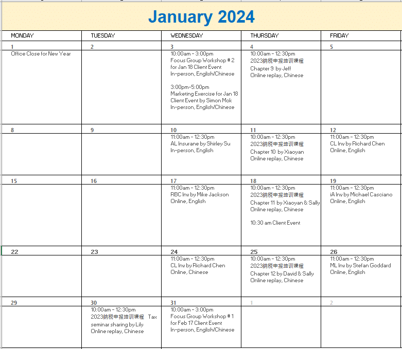 A calendar with text on it
Description automatically generated
